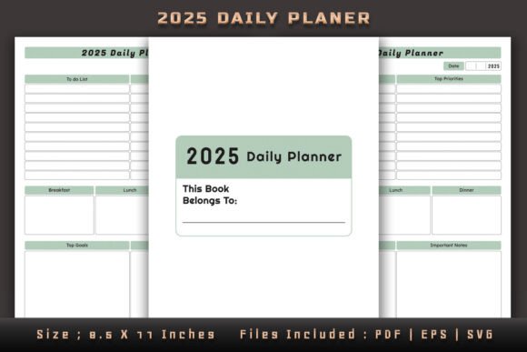 2025 Daily Planner for KDP