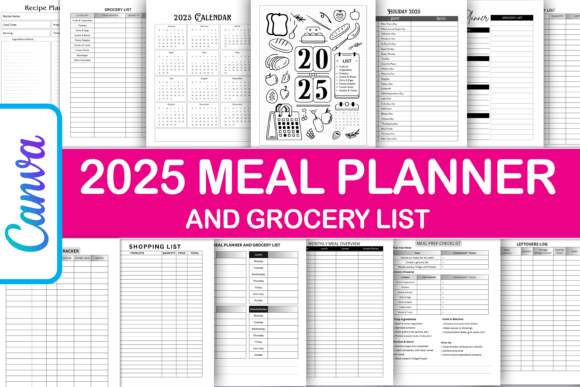 2025 Meal Planner and Grocery List