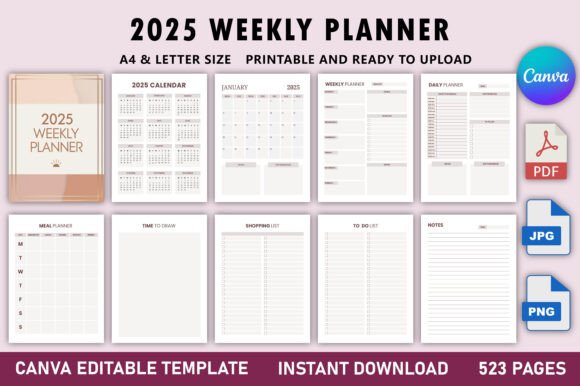 2025 Weekly Planner: A Comprehensive Guide for Organization and Planning