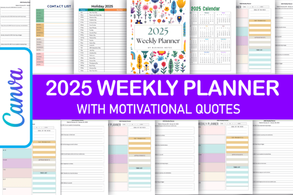 2025 Weekly Planner Motivational Quotes
