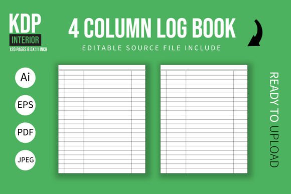 4 Column Log Book: A Powerful Tool for KDP Sellers and Creative Professionals