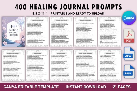400 Healing Journal Prompts: A Comprehensive Guide to Emotional and Mental Well-Being
