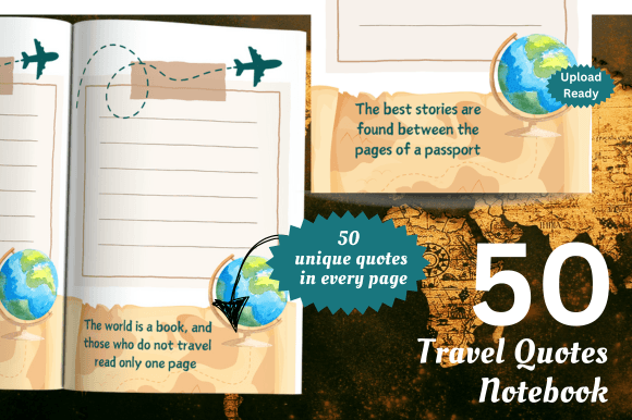 50 Travel Quotes Notebook