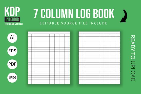 7 Column Log Book