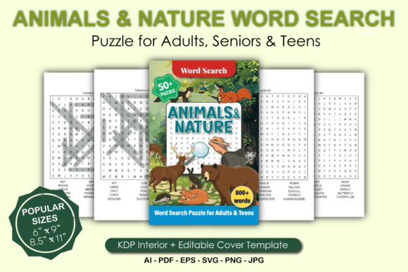 Animals Nature Word Search Puzzle Book: A Gateway to Mental Stimulation and Creative Engagement