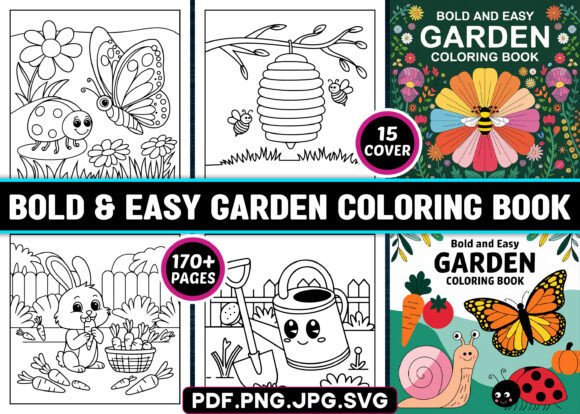 Bold and Easy Garden Coloring Pages: A Creative Resource for All Ages