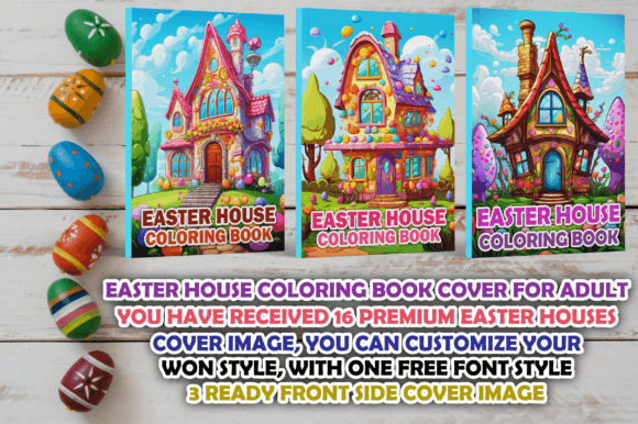 Easter House Coloring Book Cover Adult: A Strategic Tool for Creative Expression and Branding