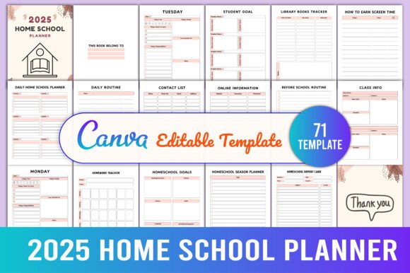 Editable 2025 Home School Planner: A Practical Tool for Organized Learning