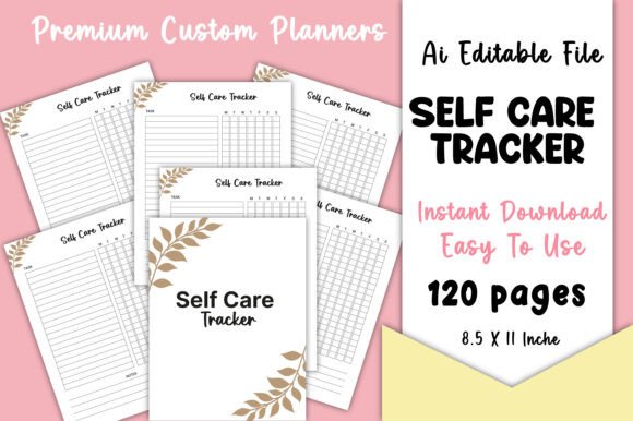 Editable Self Care Tracker Kdp