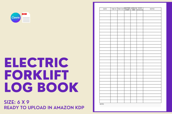Electric Forklift Log Book KDP Interior: A Practical Guide for Entrepreneurs and Creators