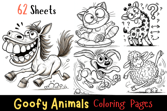 Goofy Animals Color Their Silly World