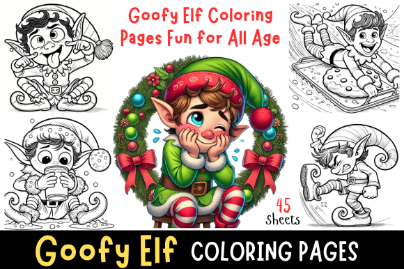 Goofy Elf Coloring Pages Fun for All Age