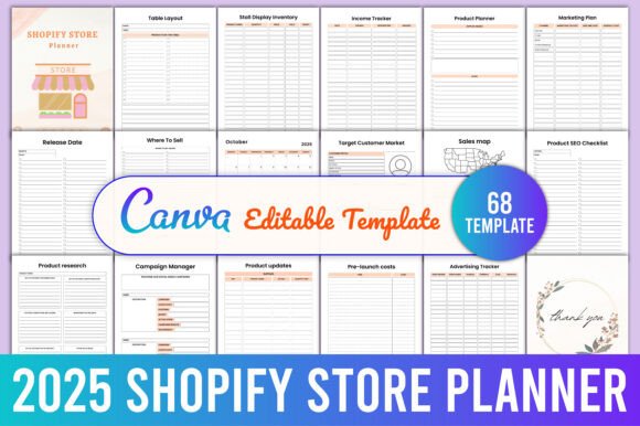 Maximize Your Shopify Store Success with the Editable 2025 Shopify Store Planner