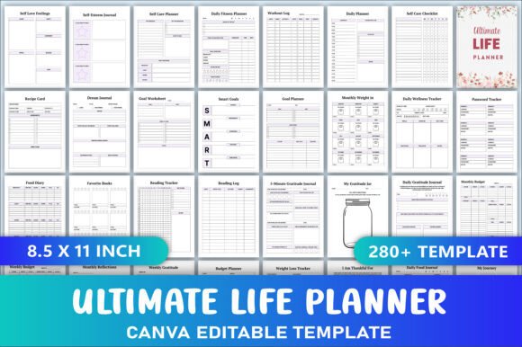 Ultimate Life Planner Bundle: A Comprehensive Tool for Organizing Your Life
